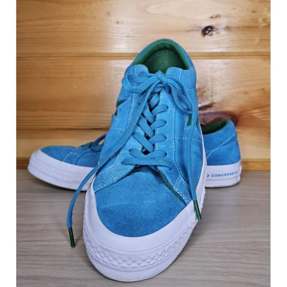 Converse One Star Low Top Pinstripe Unisex Size Men’s 10 Women’s 12 Green Teal